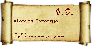 Vlasics Dorottya névjegykártya